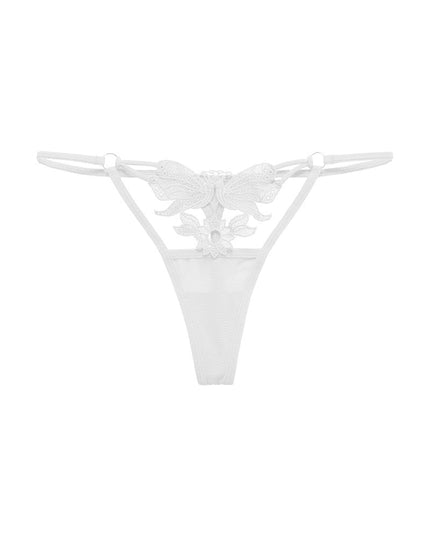 ZASUWA Female Hollow Flower Shape Mesh Panties
