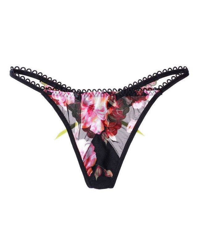 ZASUWA Female Embroidered Roman-knot Mesh Panties