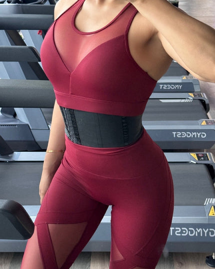 ZASUWA Female Sexy Sheer Mesh Hip-lift Leggings