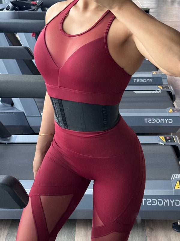 ZASUWA Female Sexy Sheer Mesh Hip-lift Leggings