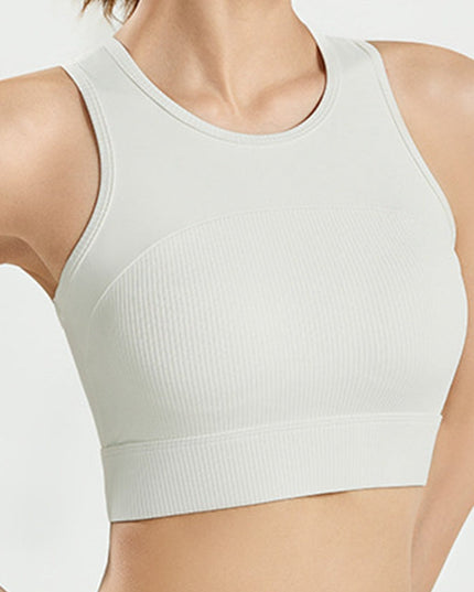 ZASUWA Female Contrast Color Mesh Sports Bras