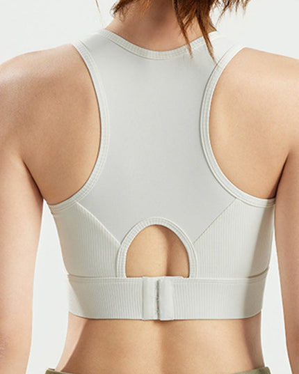 ZASUWA Female Contrast Color Mesh Sports Bras