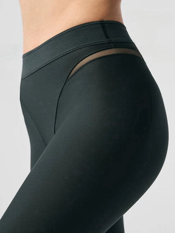 ZASUWA Female Sexy Sheer Mesh Push Up Hip-lift Leggings