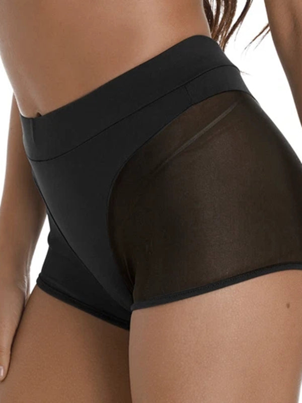 ZASUWA Female Sexy Sheer Mesh Quick-dry Shorts