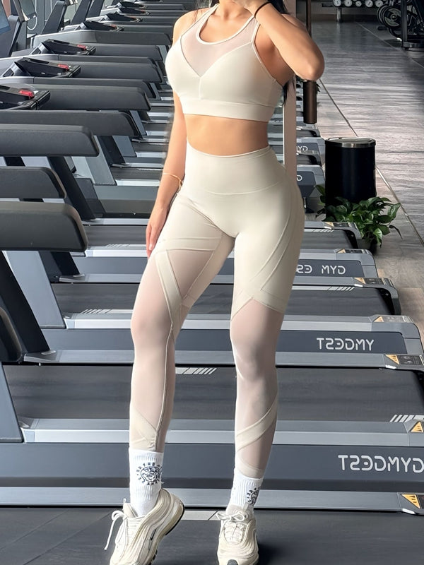 ZASUWA Female Sexy Sheer Mesh Hip-lift Leggings